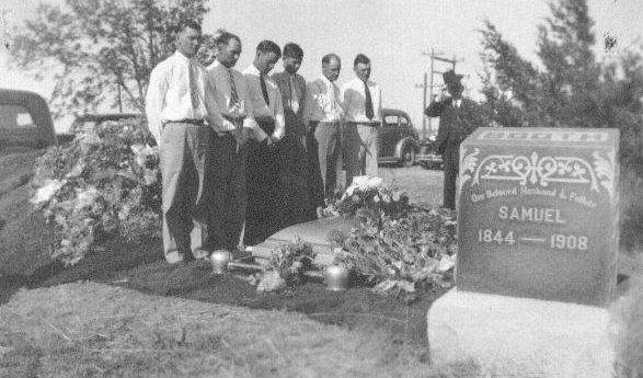 The burial of Christina (Baird) Booth, Fairlawn Cemetery, Greensburg, Kiowa County, Kansas.