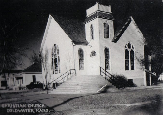 Christian Church, Coldwater, Kansas.

Photo courtesy of Rhonda (Cline) Nickel