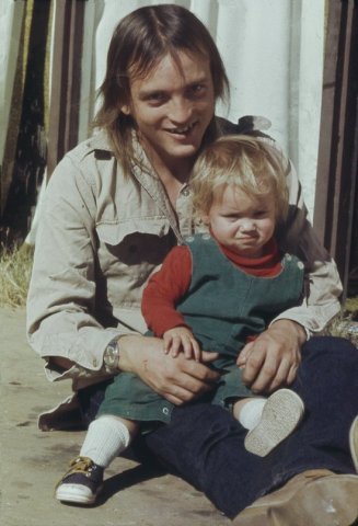 Loren David Ferrin with his daughter Tracy Ferrin, Tucson, Pima County, Arizona, circa 1975. Photo by Jerry Ferrin.