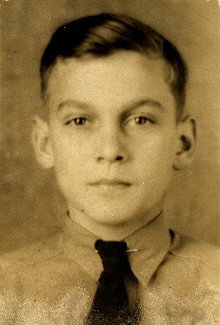 Wendel Ferrin, circa 1939, at about 12 years of age, Comanche County, Kansas.