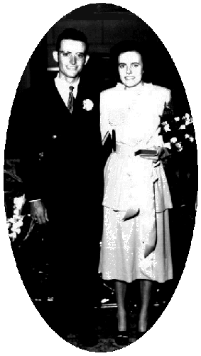 Ernest Lawrence and Gene Ann Mathews on their wedding day. Photo courtesy of David Lawrence.