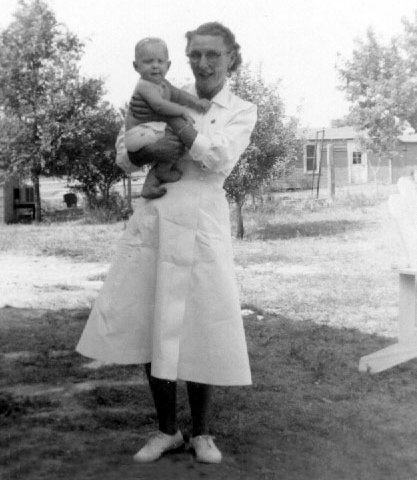 Edith Martin holding her grandson, Marty Sizemore, August, 1954.

Photo courtesy of Martin Sizemore.