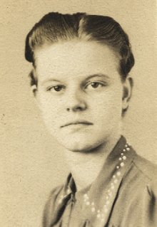  Viola Peaster of Wilmore, Ks, 1943 or 1944. Photograph from the collection of Wendel G. Ferrin