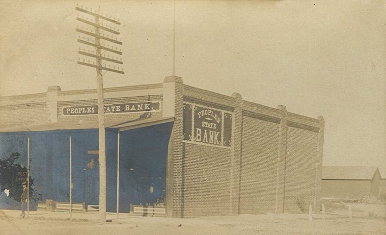 People's State Bank, Coldwater, Comanche County, Kansas.

Photo courtesy of Hiram Lewis.