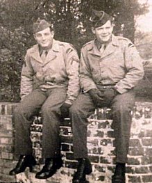 Warren Lee Petty with an Army buddy in England.

Photo courtesy of his niece, Gayle (Petty) Harden.