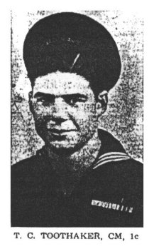 Tommy Toothaker, Carpenter's Mate 1st Class, U.S. Navy.