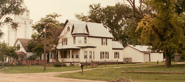 Loren & Alcana's house in Wilmore, Kansas. Photographed by John Edward Schrock in the 1970's.