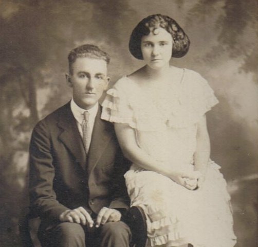 Fay and Vertie Wilson at the time of their wedding.

Photo courtesy of Rhonda (Cline) Nickel.