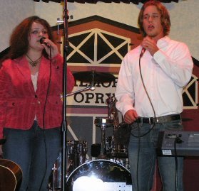 Diana Morford and David Loesch perform at the Wilmore Opry, 6 Aug 2005.