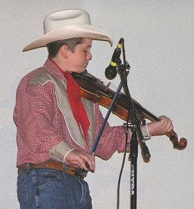 Fiddlin' Jake Simson performs at the Wilmore Opry at the Twilight Theatre, 15 Oct 2005, Greensburg, Kansas.