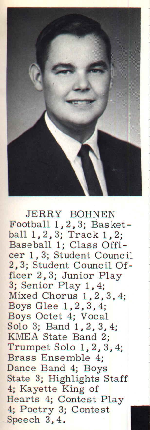Jerry BOHNEN - 1966
