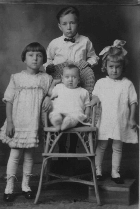Photo of Myron D., Maxine, Ruth, and George F. Jackson