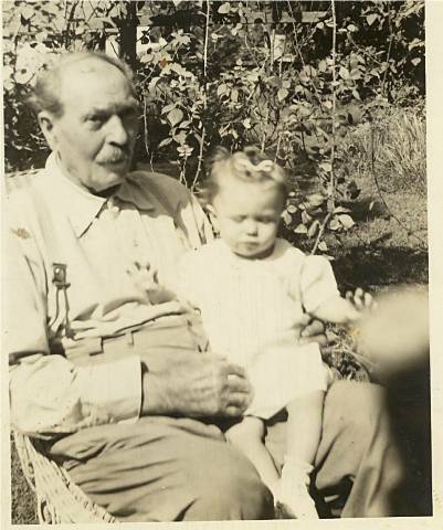 Photo of Almont Funkhouser and granddaughter