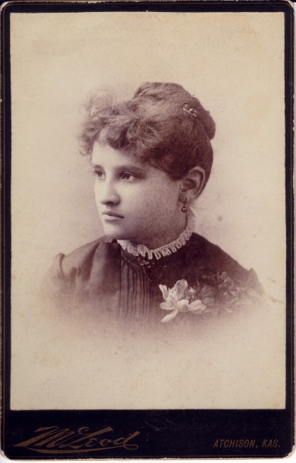 Photo of Della Collins,  1886