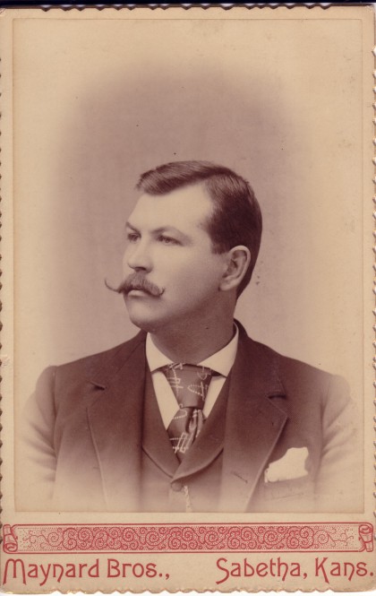 Photo of Frank G. Hamman, 1890