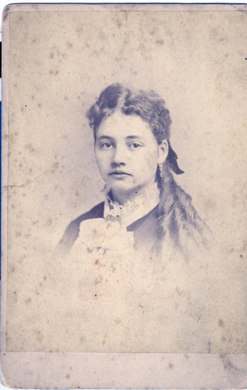 Photo of Margaret Dyer, about 1877