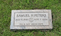 Photo of Samuel H. Peters's Tombstone