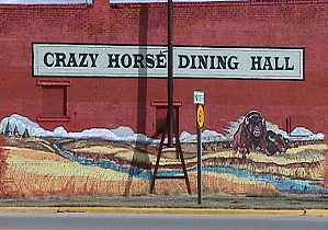 Mural at the intersection of the main highways in Arlington, Kansas