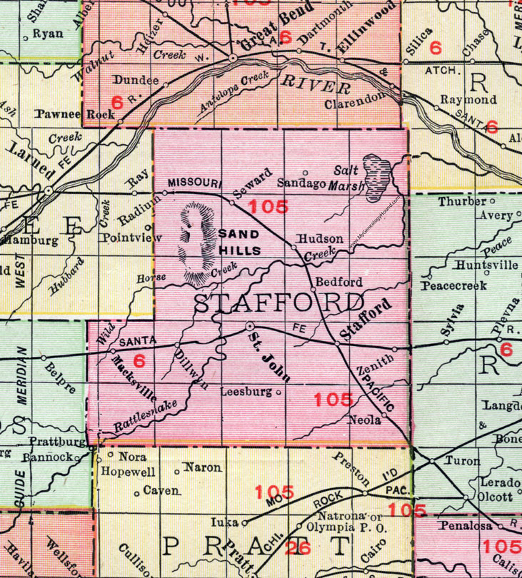 Kansas genealogy maps